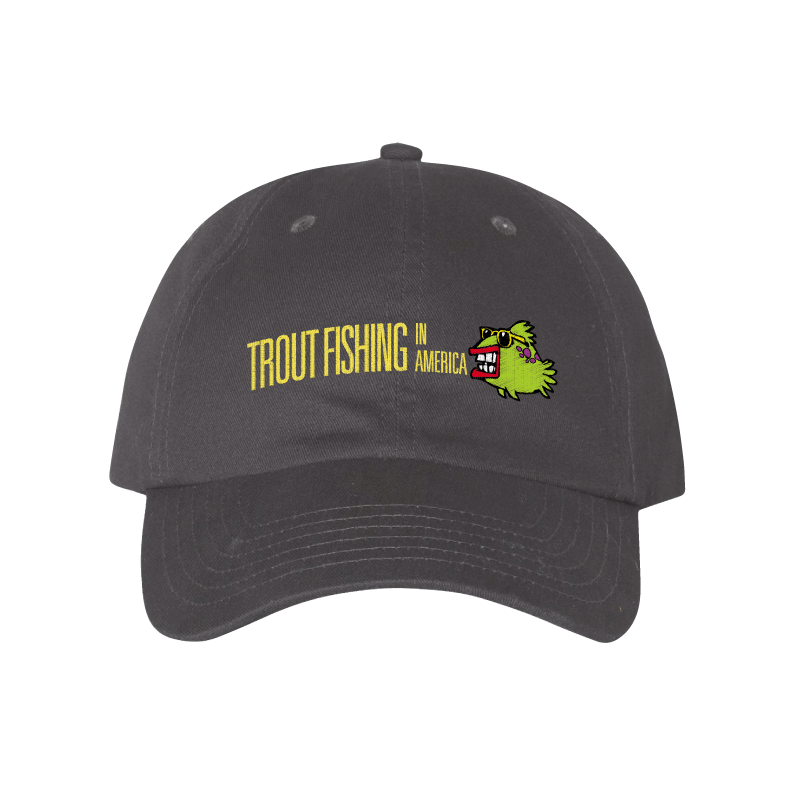 Steelhead Trout Hat, American Steelhead, Steelhead Fishing, Trout Fishing Hat, Embroidered Hats, Patriotic Fishing Hat, Fly Fishing Hat